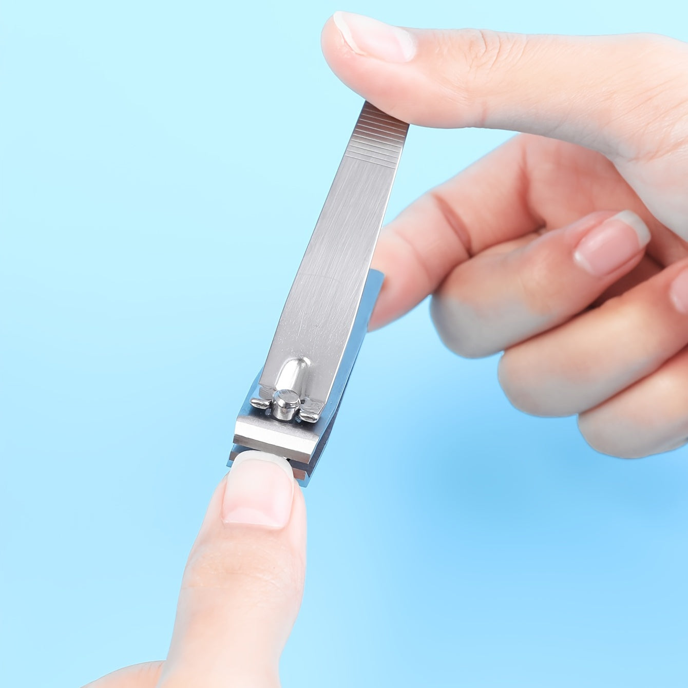Classic Stainless Steel Nail Scissors, Straight Edge Unscented Fingernail Clippers, Sanded Toenail Trimmer, Durable Blade Material for Personal Grooming