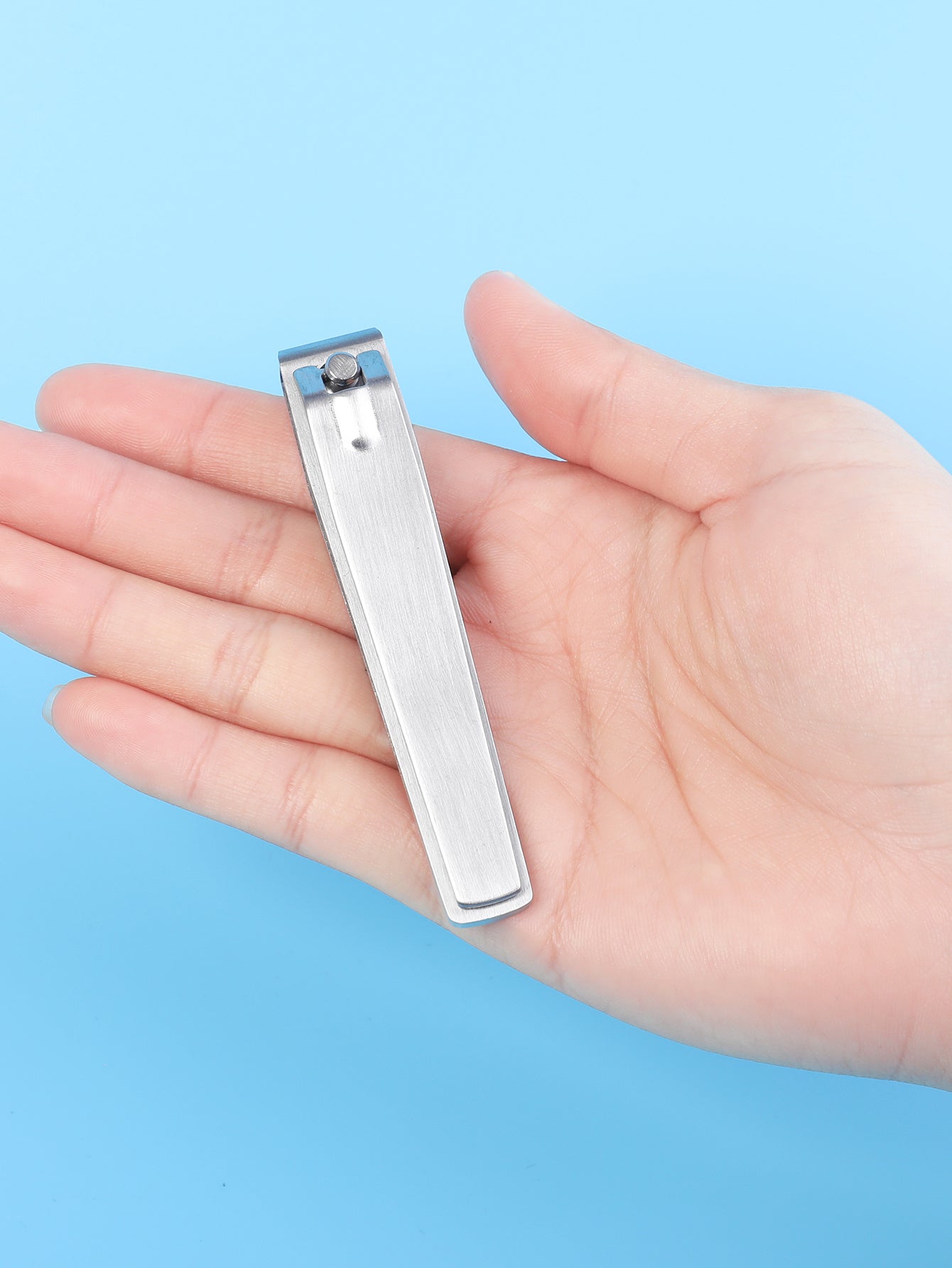 Classic Stainless Steel Nail Scissors, Straight Edge Unscented Fingernail Clippers, Sanded Toenail Trimmer, Durable Blade Material for Personal Grooming