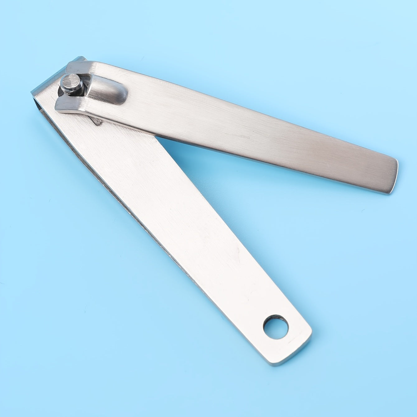 Classic Stainless Steel Nail Scissors, Straight Edge Unscented Fingernail Clippers, Sanded Toenail Trimmer, Durable Blade Material for Personal Grooming