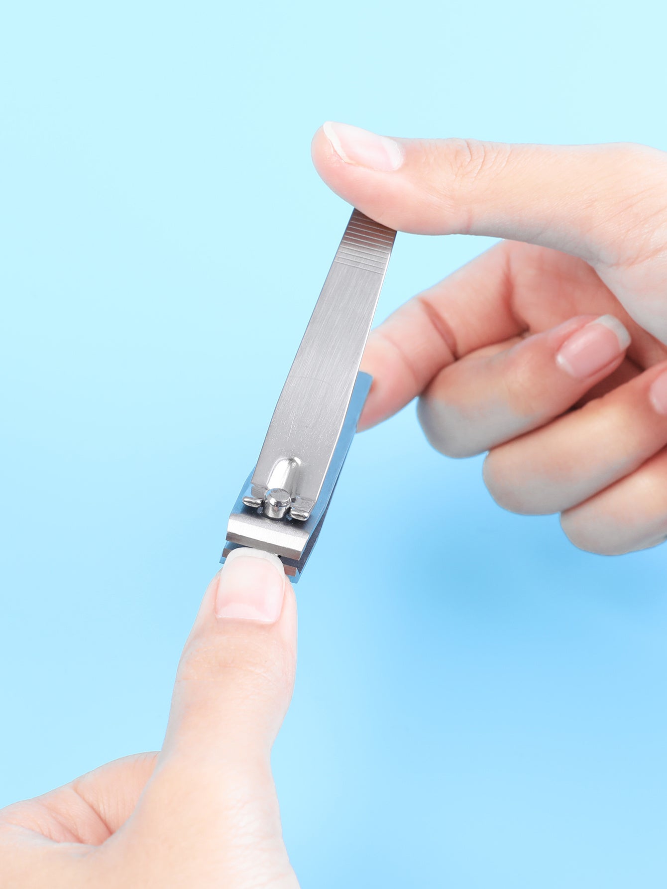 Classic Stainless Steel Nail Scissors, Straight Edge Unscented Fingernail Clippers, Sanded Toenail Trimmer, Durable Blade Material for Personal Grooming